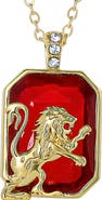 HARRY POTTER Gryffindor Lion Pendant Necklace Official License, 18+2"