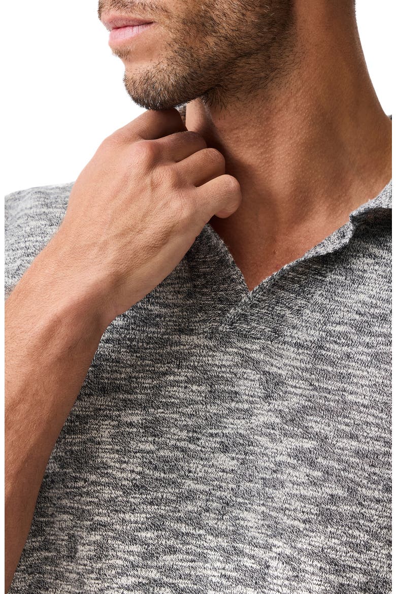 Poison Bay Linen & Cotton Slub Polo, Alternate, color, BLACK PEARL