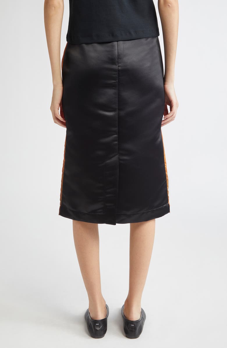 Ashley Williams Dalmatian Print Satin Midi Skirt, Alternate, color, 