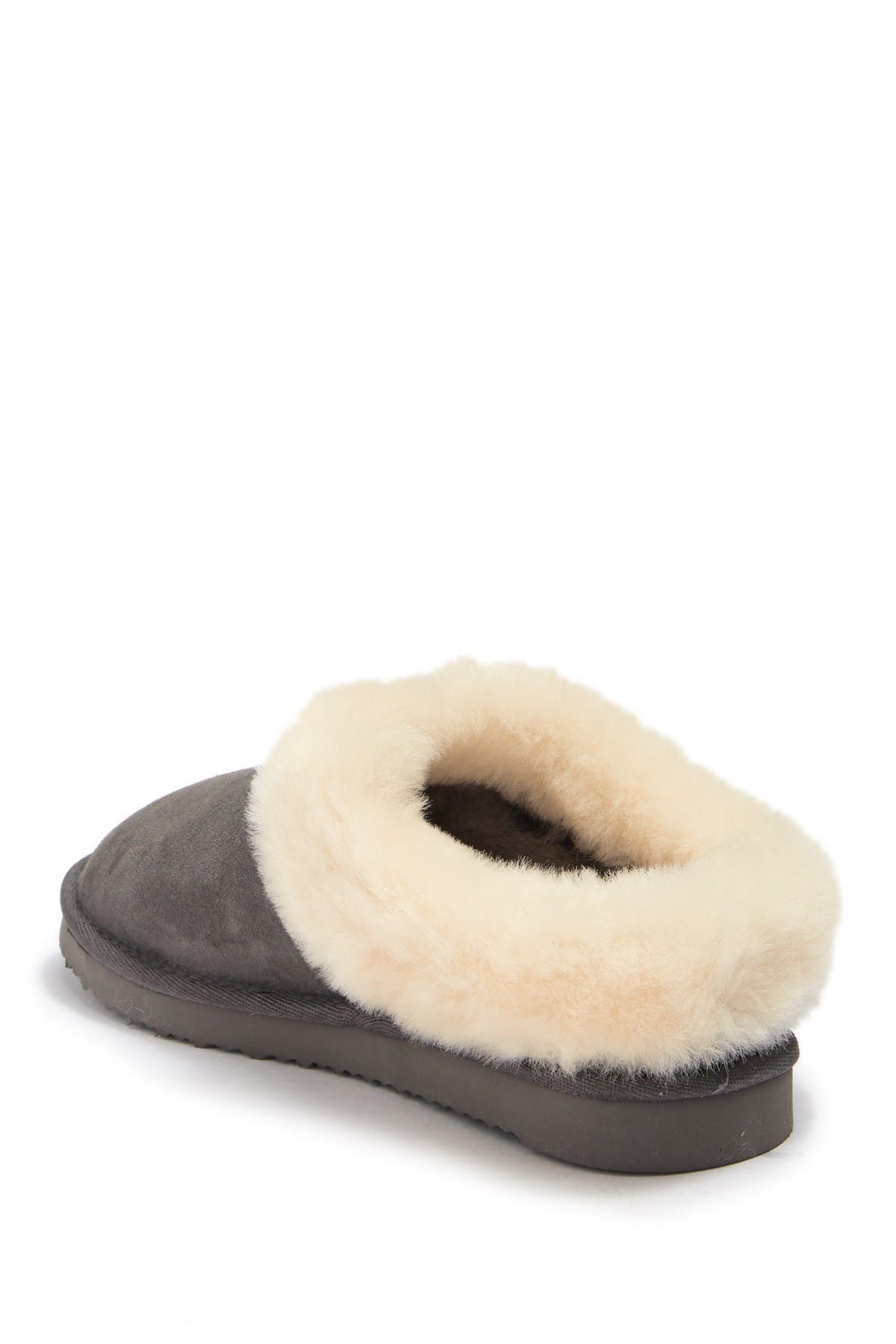 Fireside Adelaide Genuine Shearling Clog Slippers, Alternate, color, GREY