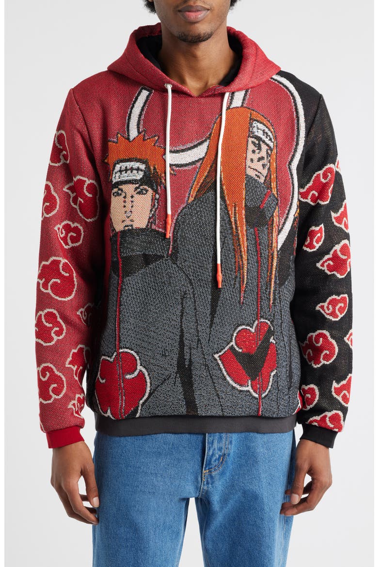 Pain Six Paths Jacquard Hoodie, Main, color, RED