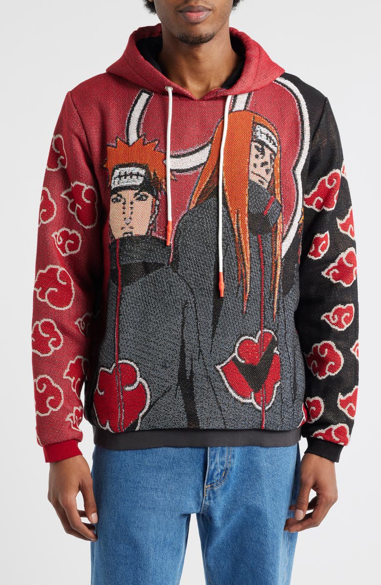 VERYRARE Pain Six Paths Jacquard Hoodie, Main, color, Red