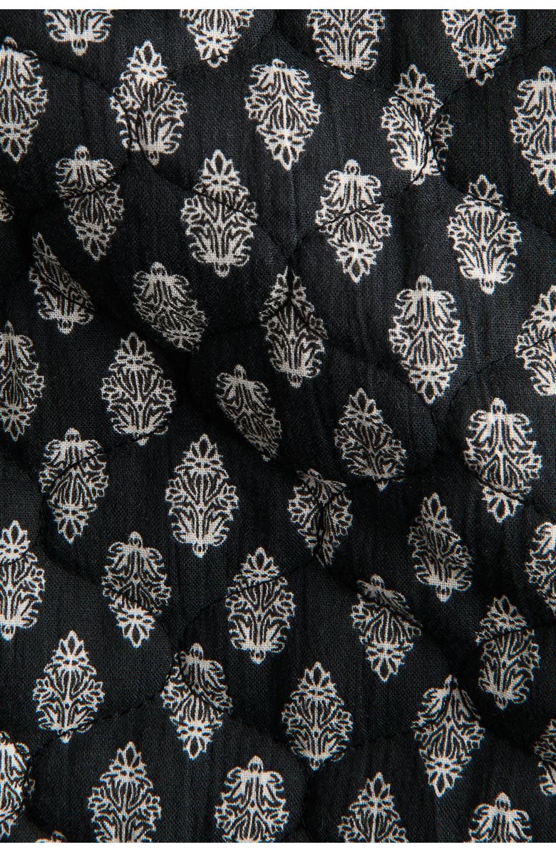 H&M Quilted Cotton Jacket, Alternate, color, Dark Gray/Patterned