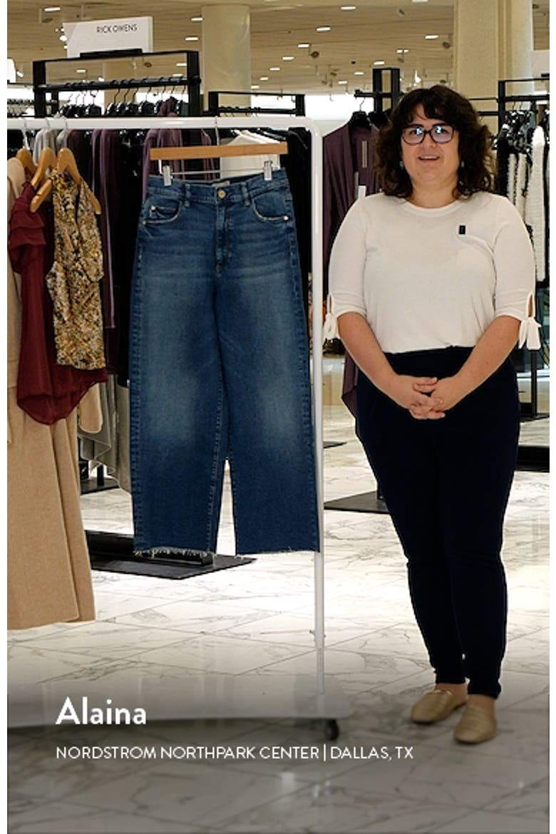 Hepburn High Waist Ankle Wide Leg Jeans video