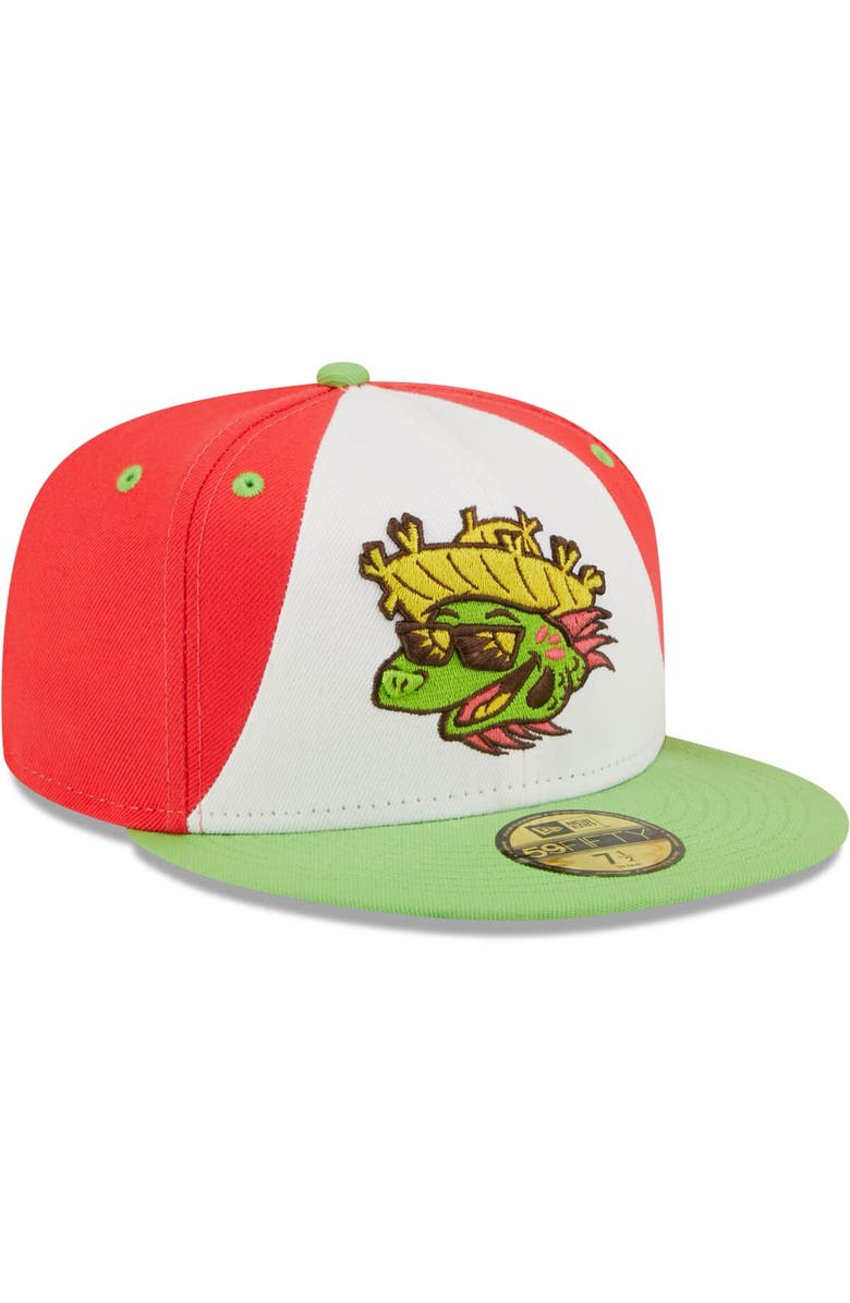 New Era Men's New Era White/Green Playeros de Harrisburg Copa De La Diversion 59FIFTY Fitted Hat, Alternate, color, White