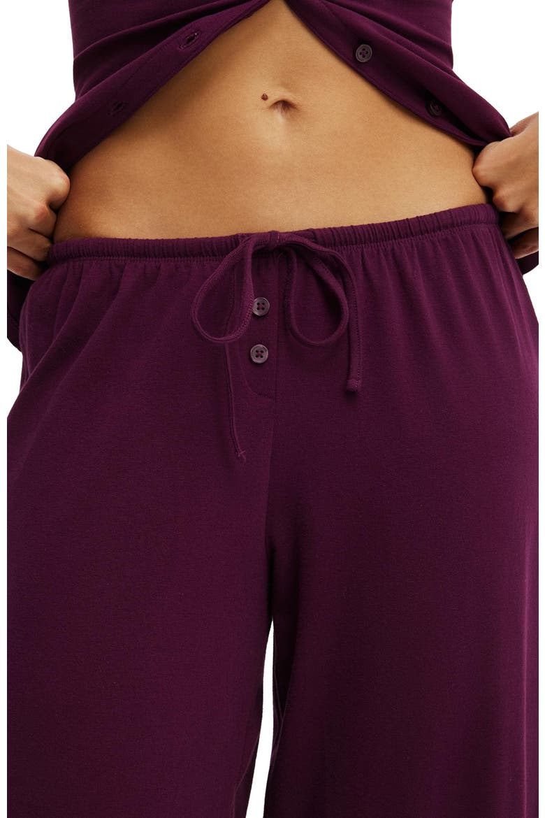 Women's Dreamy Soft Wide Leg Pant, Alternate, color, Blackcurrant