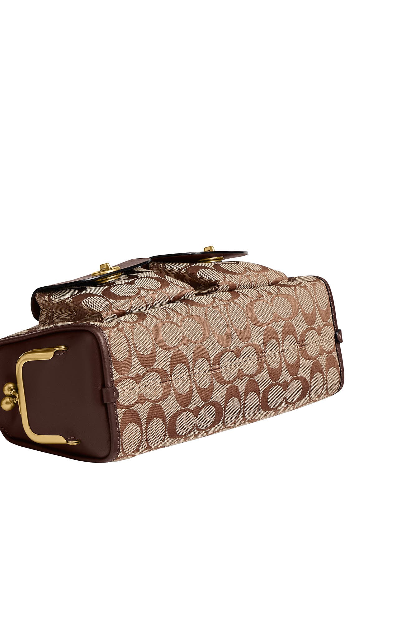 The Coach Originals Turnlock Haversack Bag 27 in Signature Jacquard, Alternate, color, B4/ KHAKI MAPLE