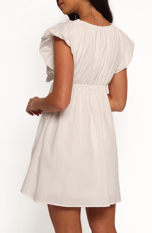 Petal And Pup Petal & Pup Kathy Cotton & Linen Babydoll Minidress In White