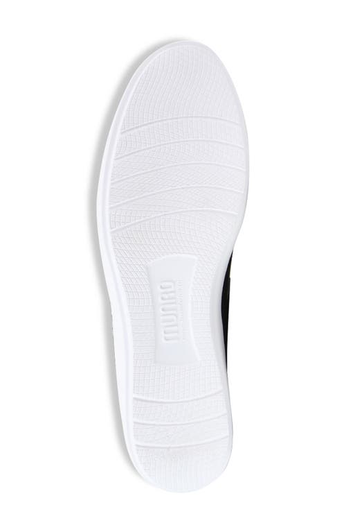 Munro Cass Mary Jane Flat In Black Perf/combo