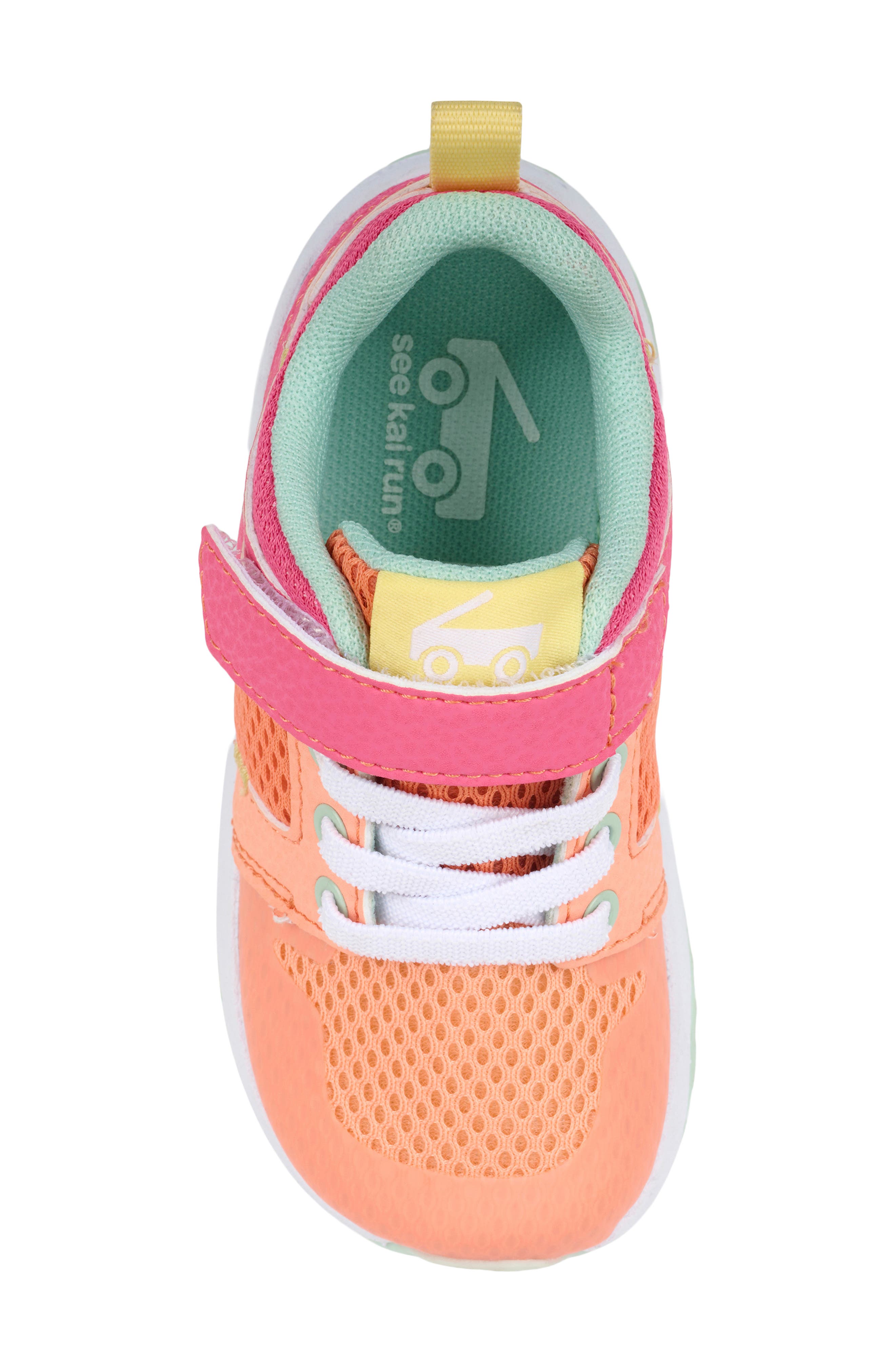 Kids' Viento Sneaker, Alternate, color, PEACH/ HOT PINK