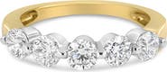 Haus of Brilliance 14K Gold 1 1/2 Cttw Round-Cut Diamond 5 Stone Ring Band