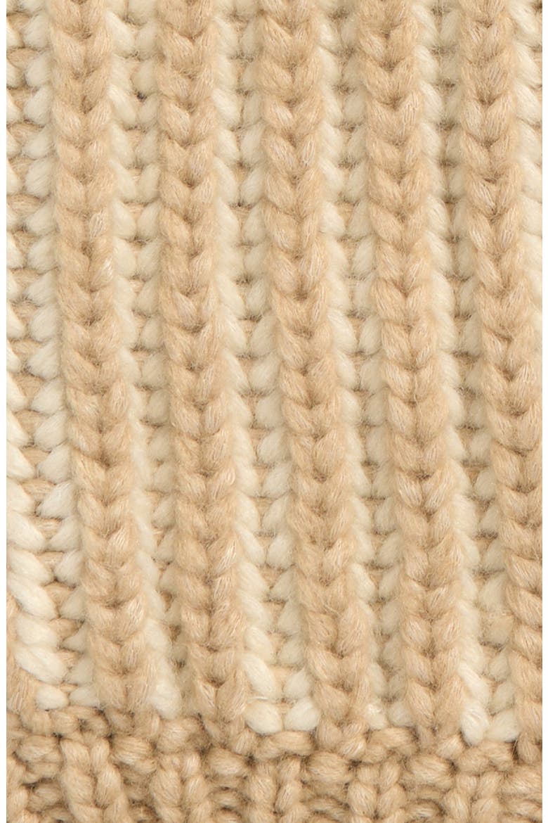 Chunky Plaited Mittens, Alternate, color, CREAM MULTI