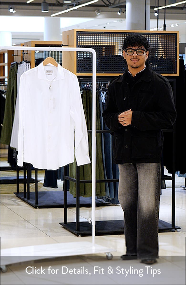 Axel Check Jacquard Cotton Button-Up Shirt, sales video thumbnail