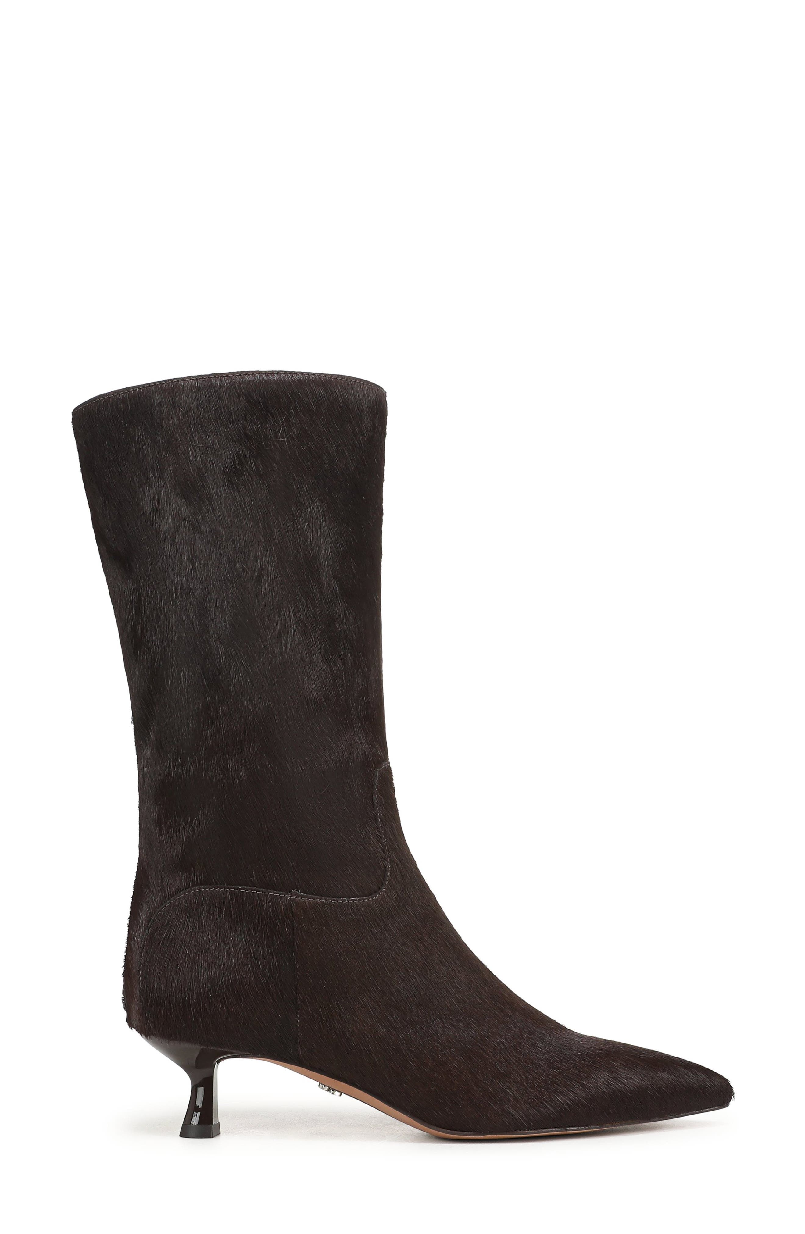 Ramona Genuine Calf Hair Boot, Alternate, color, SPICED PECAN