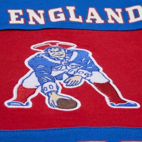 Mitchell & Ness Royal New England Patriots Retro Colorblock Tank Top In Blue