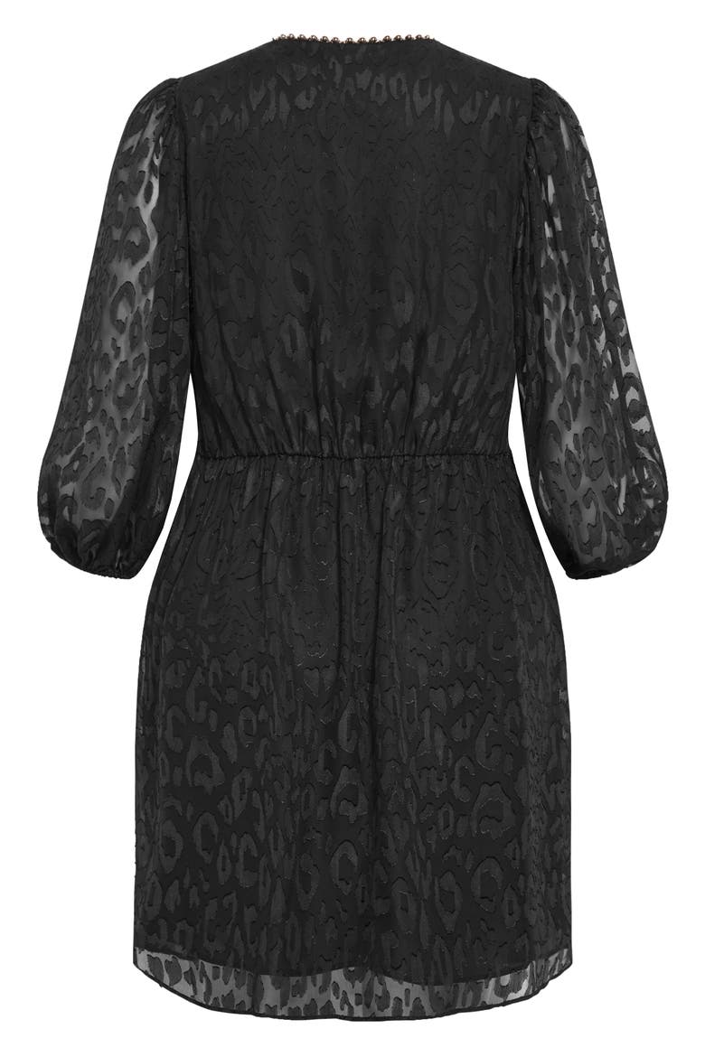 Lysandra Jacquard Dress, Alternate, color, BLACK