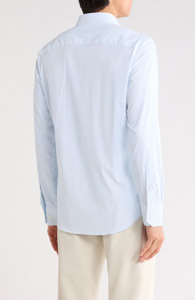 Bonobos Slim Fit Long Sleeve Button-Up Shirt, Alternate, color, Light Blue Dundas Stripe