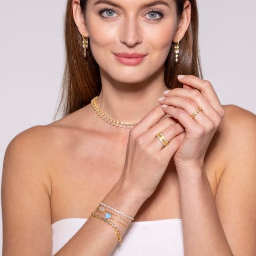 Anna Zuckerman Byzantine Diamond Crystalline Band In Platinum