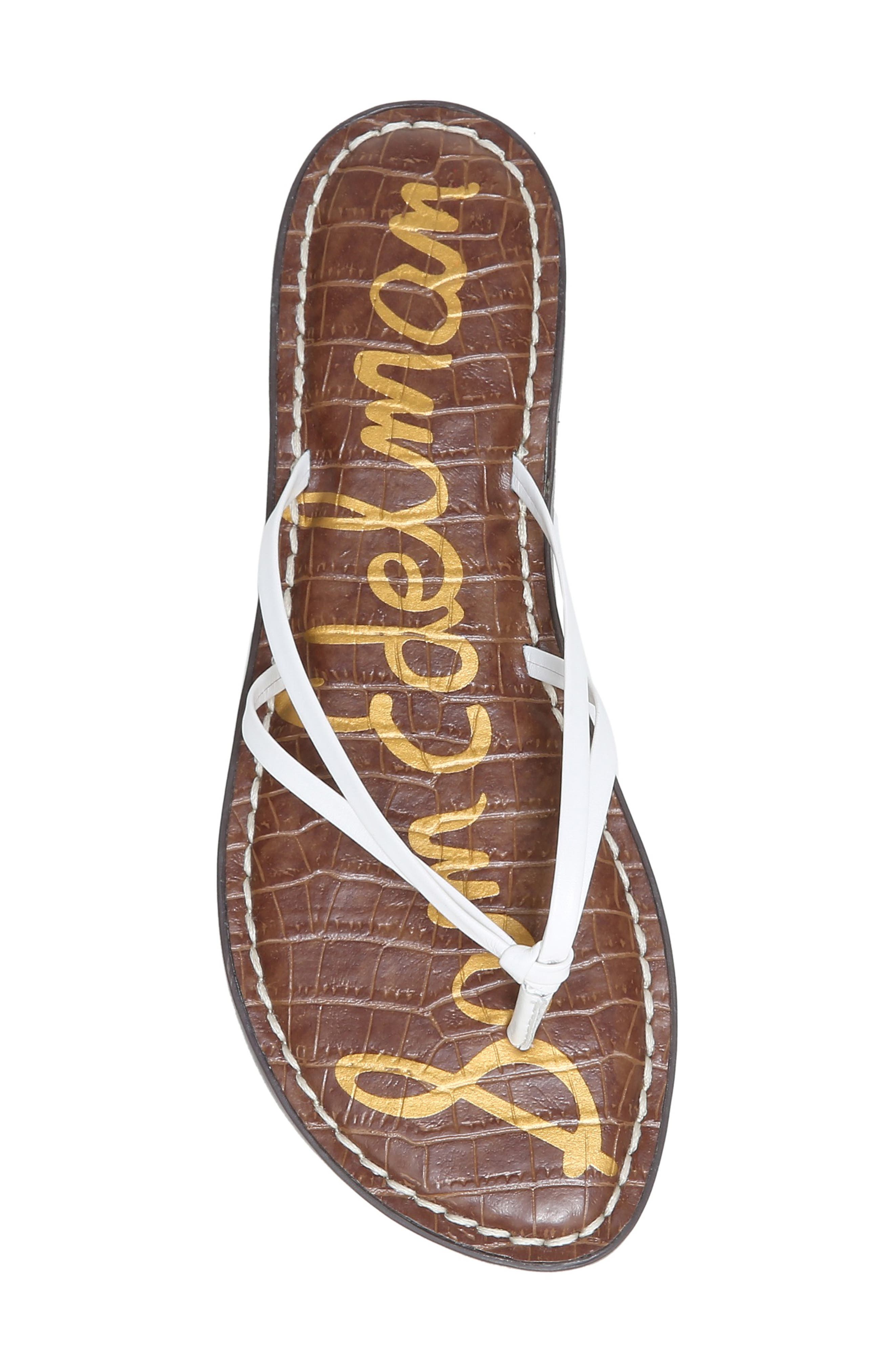 Gerianne Flip Flop, Alternate, color, BRIGHT WHITE LEATHER