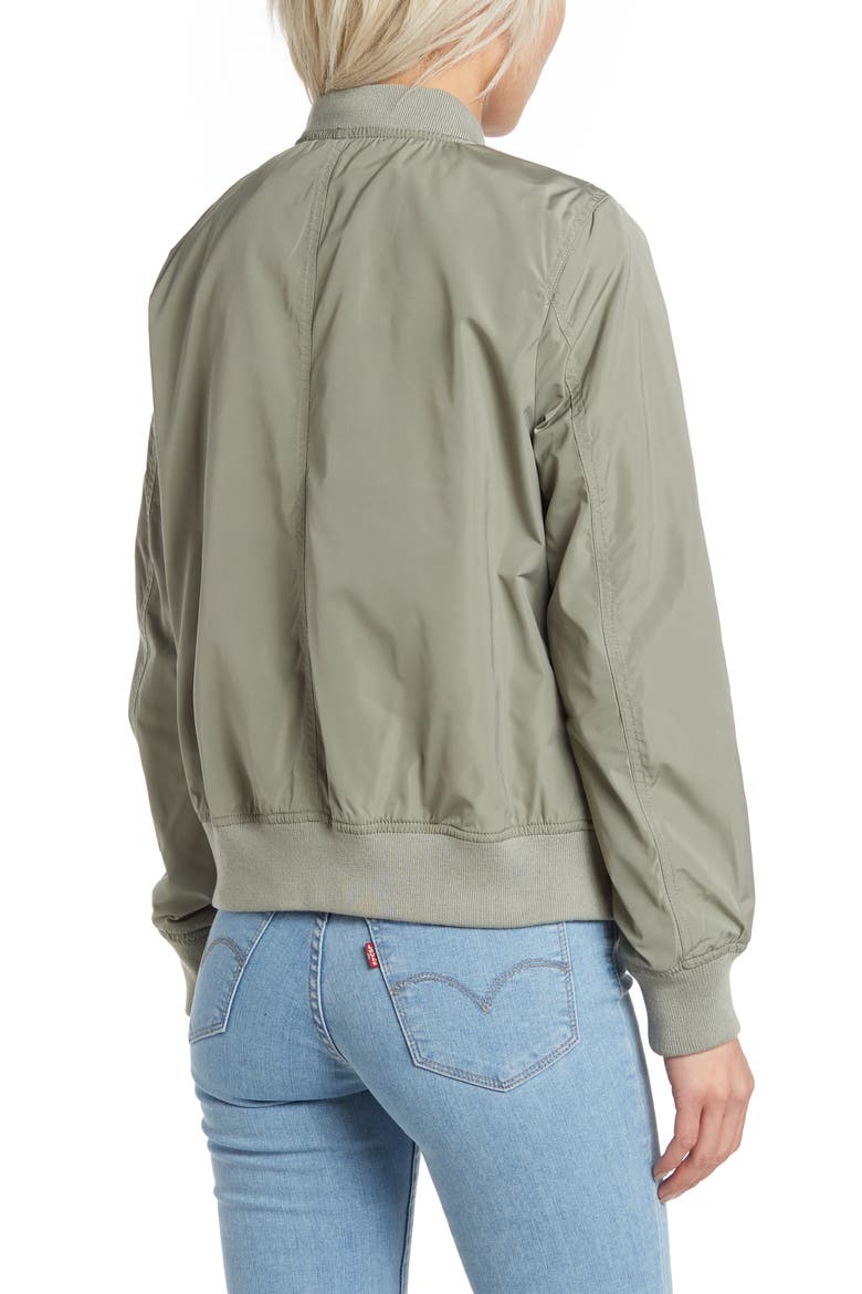 MA-1 Satin Bomber Jacket, Alternate, color, SEA GREEN