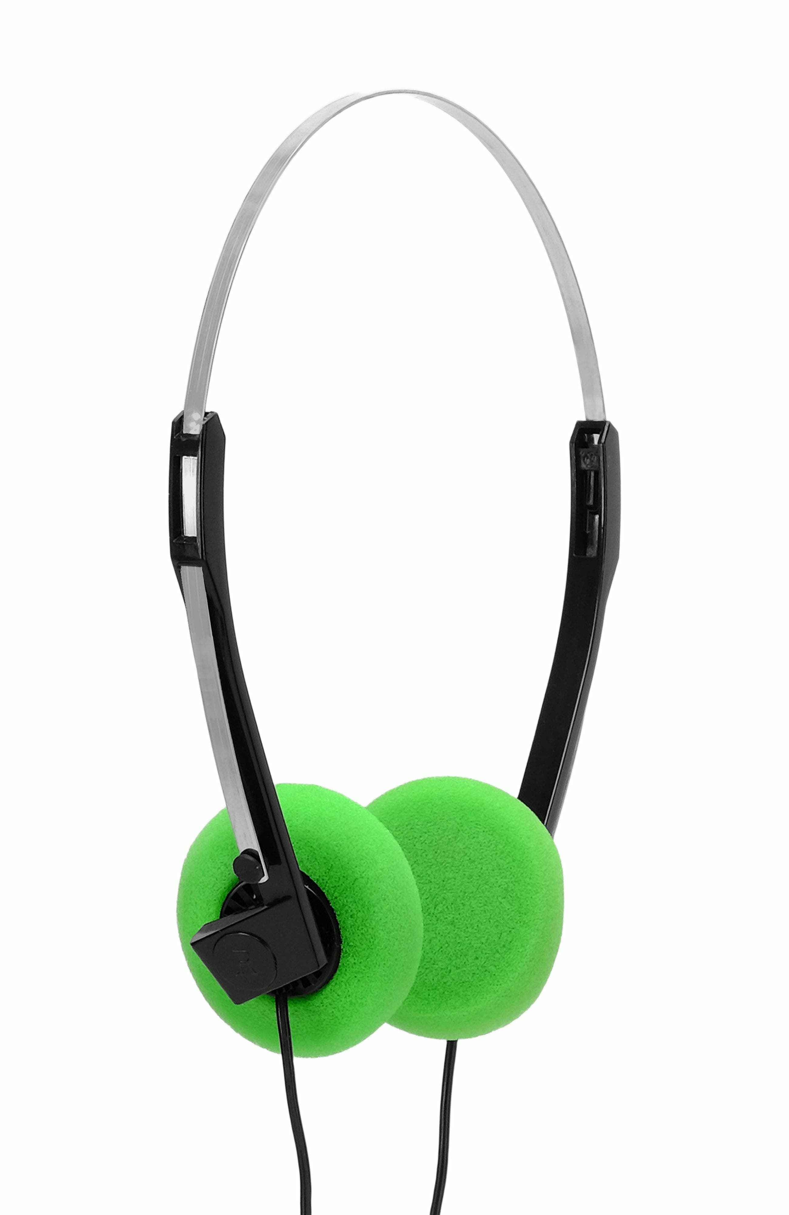 Retrospekt Retro Foam On-Ear Headphones in Green 