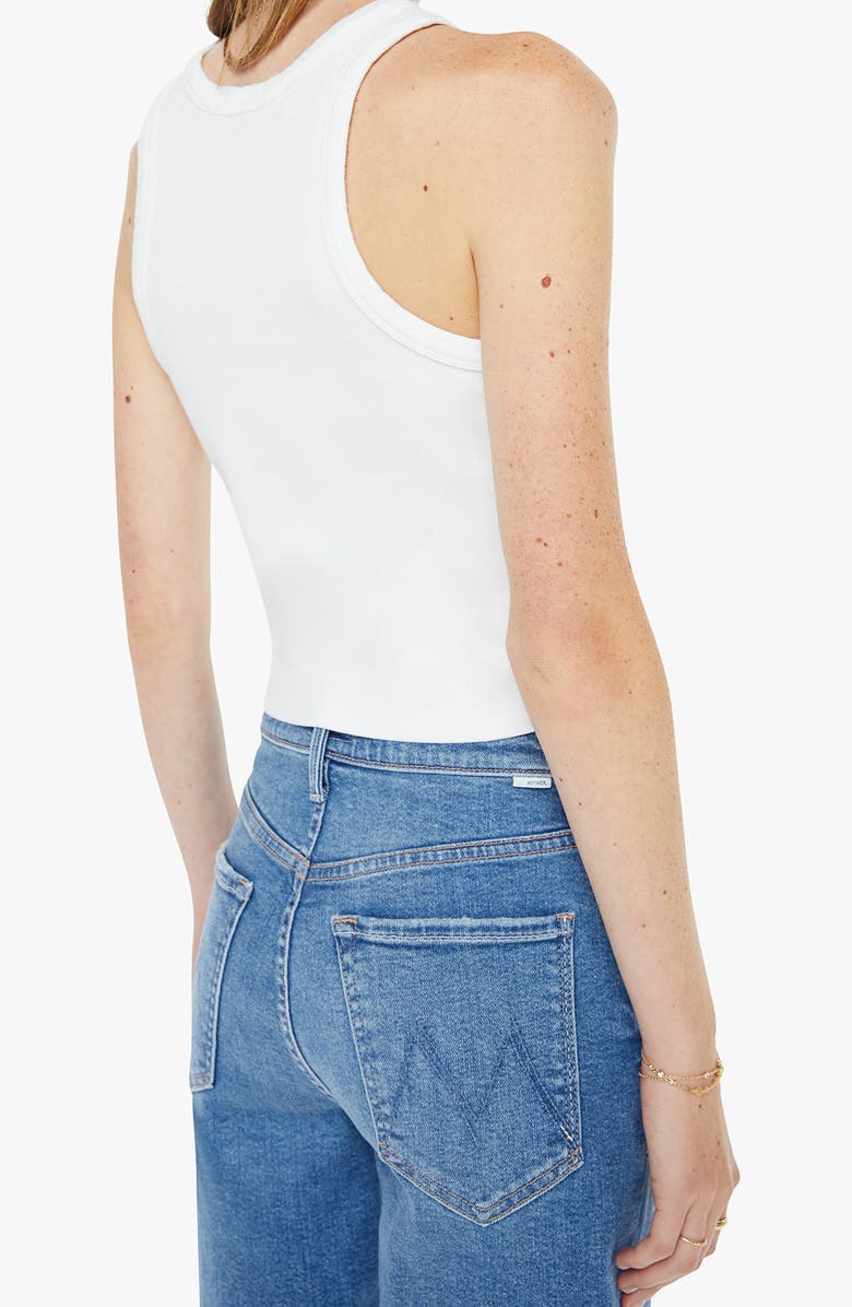 MOTHER The Chin Ups Chop Crop Graphic Tank, Alternate, color, Ice Cold Beer