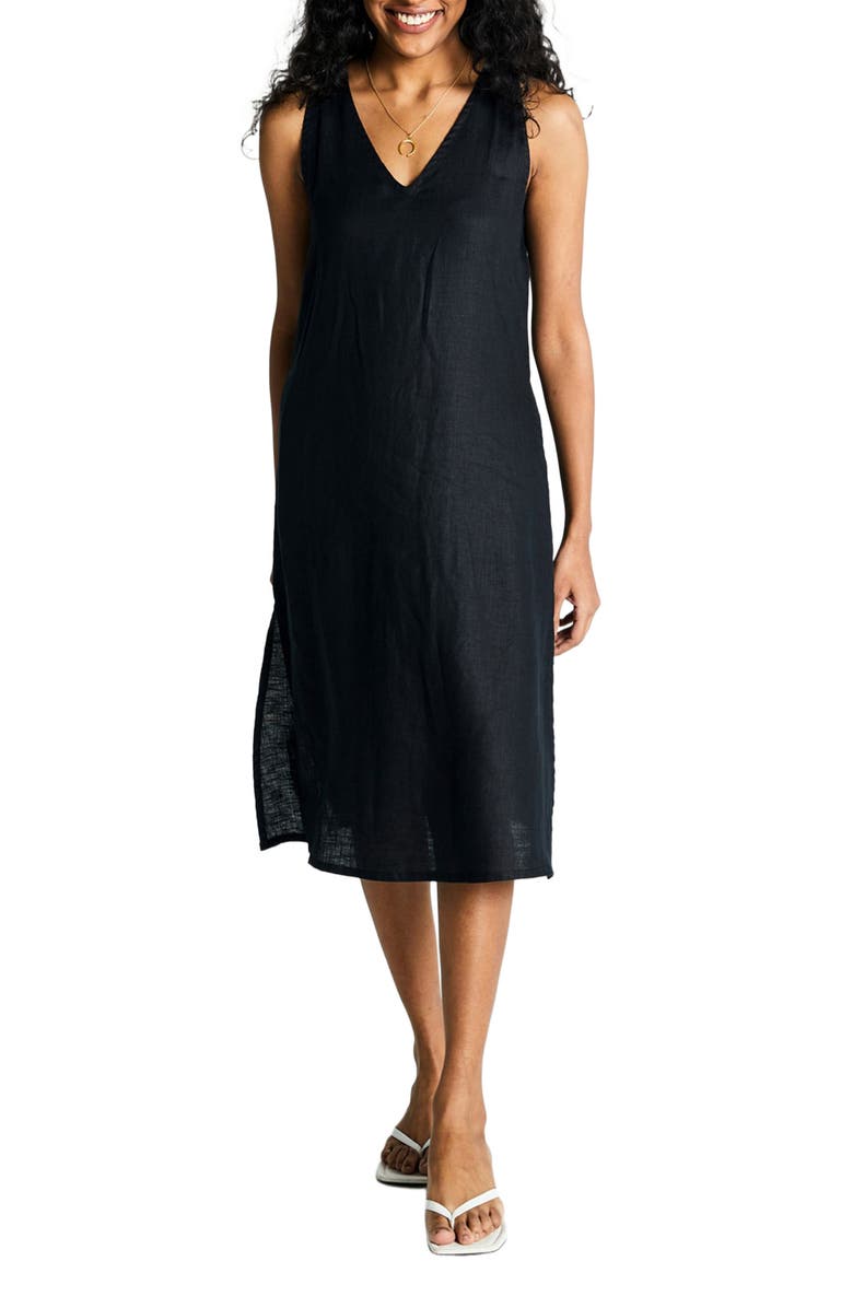 Reistor V-Neck Straight Dress, Alternate, color, Black