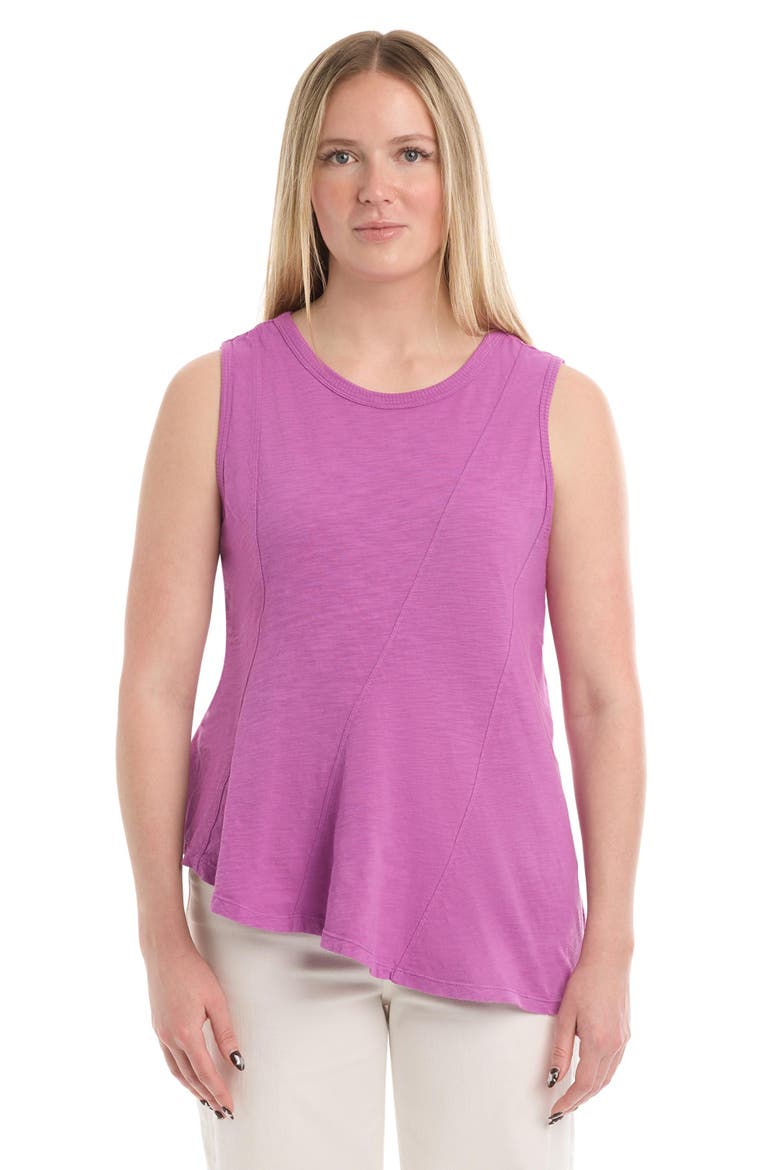 Asymmetric Seam Shell Top, Main, color, Deep Orchid