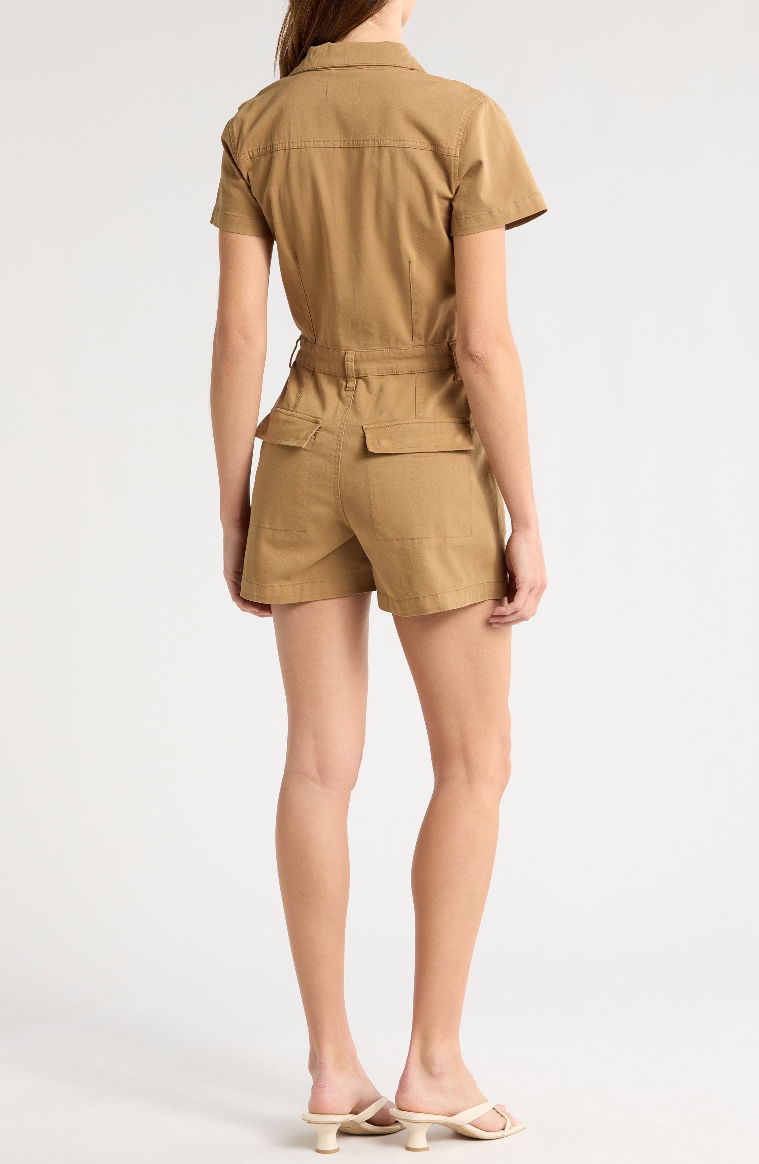Morgan Stretch Cotton Utility Romper - image 2