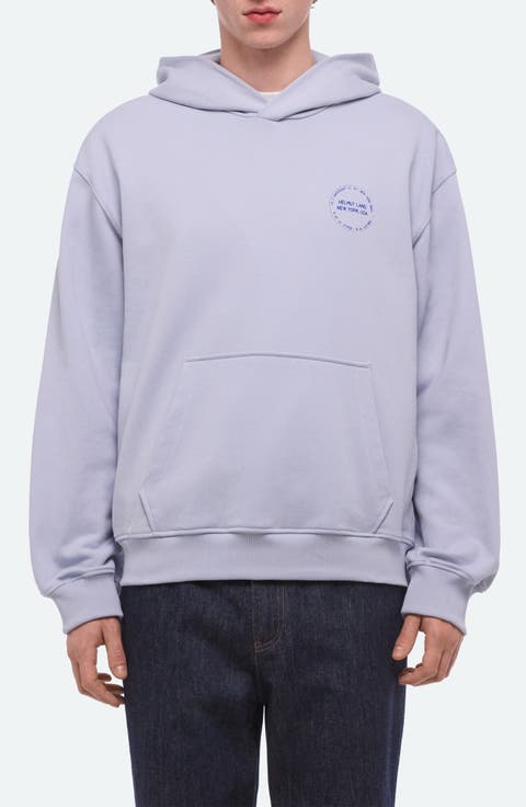 Stamp Cotton French Terry Pullover Hoodie