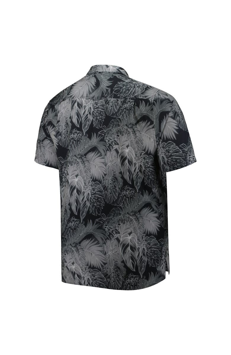 Tommy Bahama Men's Tommy Bahama Black Jacksonville Jaguars Big & Tall Bahama Coast Luminescent Fronds Camp IslandZone Button-Up Shirt, Alternate, color, Black