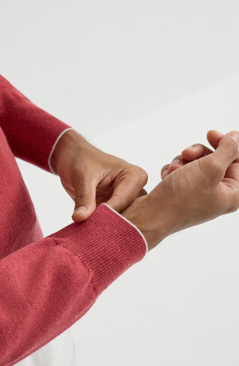 Brunello Cucinelli Cashmere sweater, Alternate, color, Strawberry