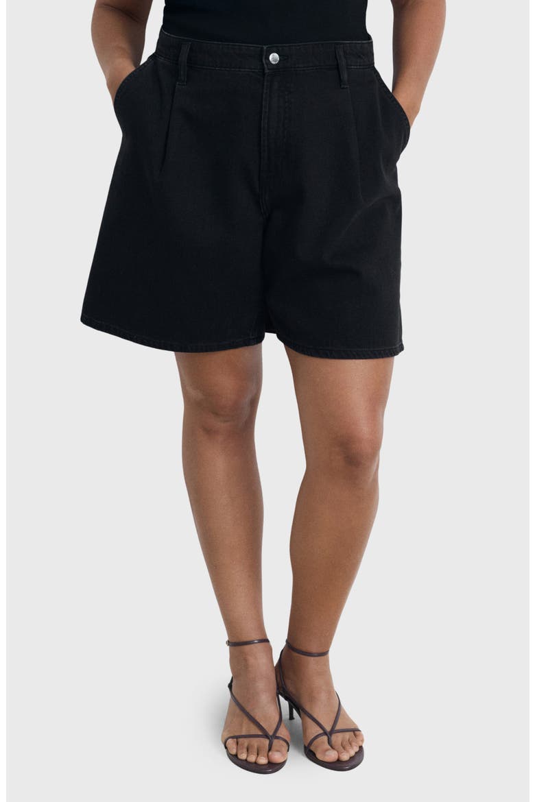 Dart Bermuda Shorts, Main, color, BLACK DENIM