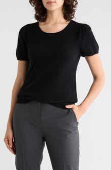 Puff Sleeve Cashmere Sweater