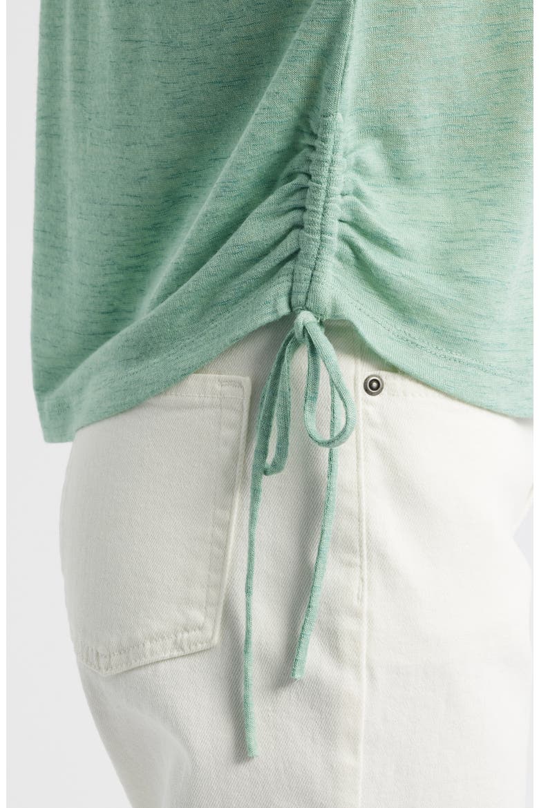 Side Tie Knit Top, Alternate, color, PATINA