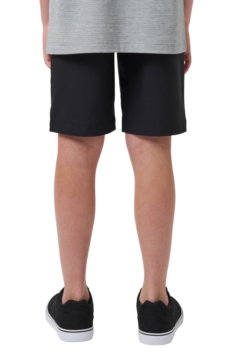 TravisMathew Kids' Wanderlust Flat Front Stretch Shorts, Alternate, color, Black