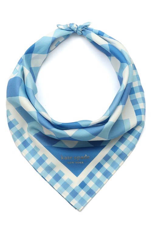 Kate Spade New York Beach Plaid Cotton & Silk Bandana
