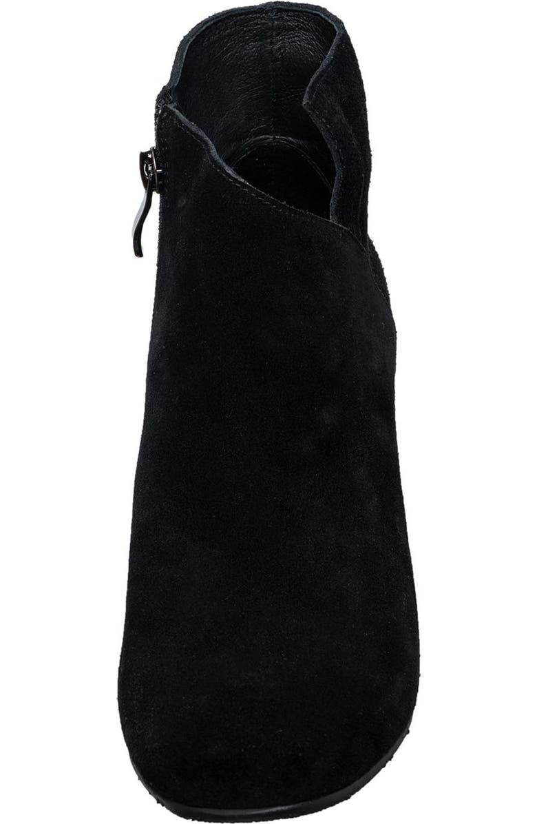 ANTELOPE Perrin Sculptural Heel Bootie, Alternate, color, Black Suede