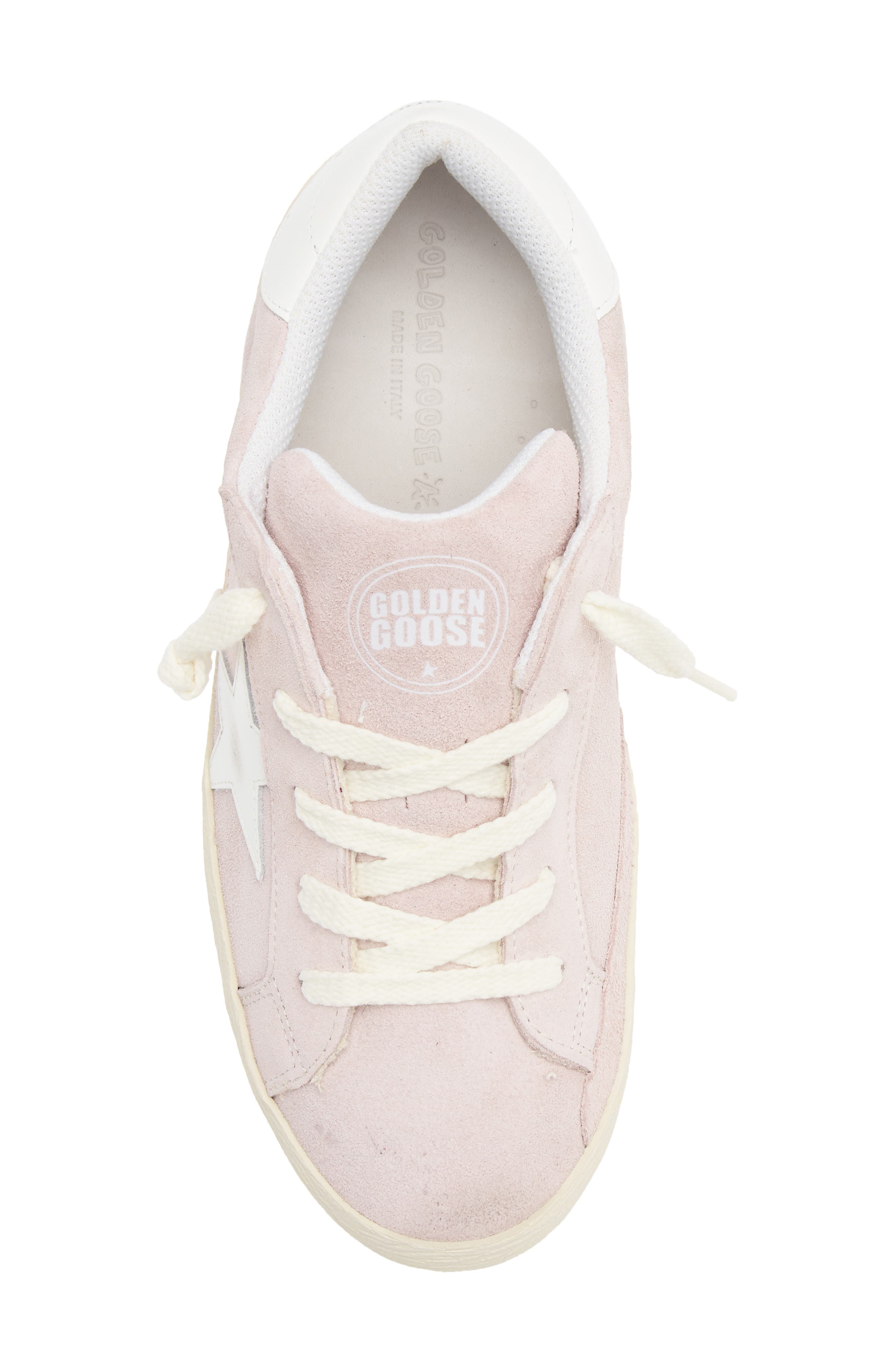 Kids' Super-Star Sneaker, Alternate, color, LIGHT PINK/ WHITE