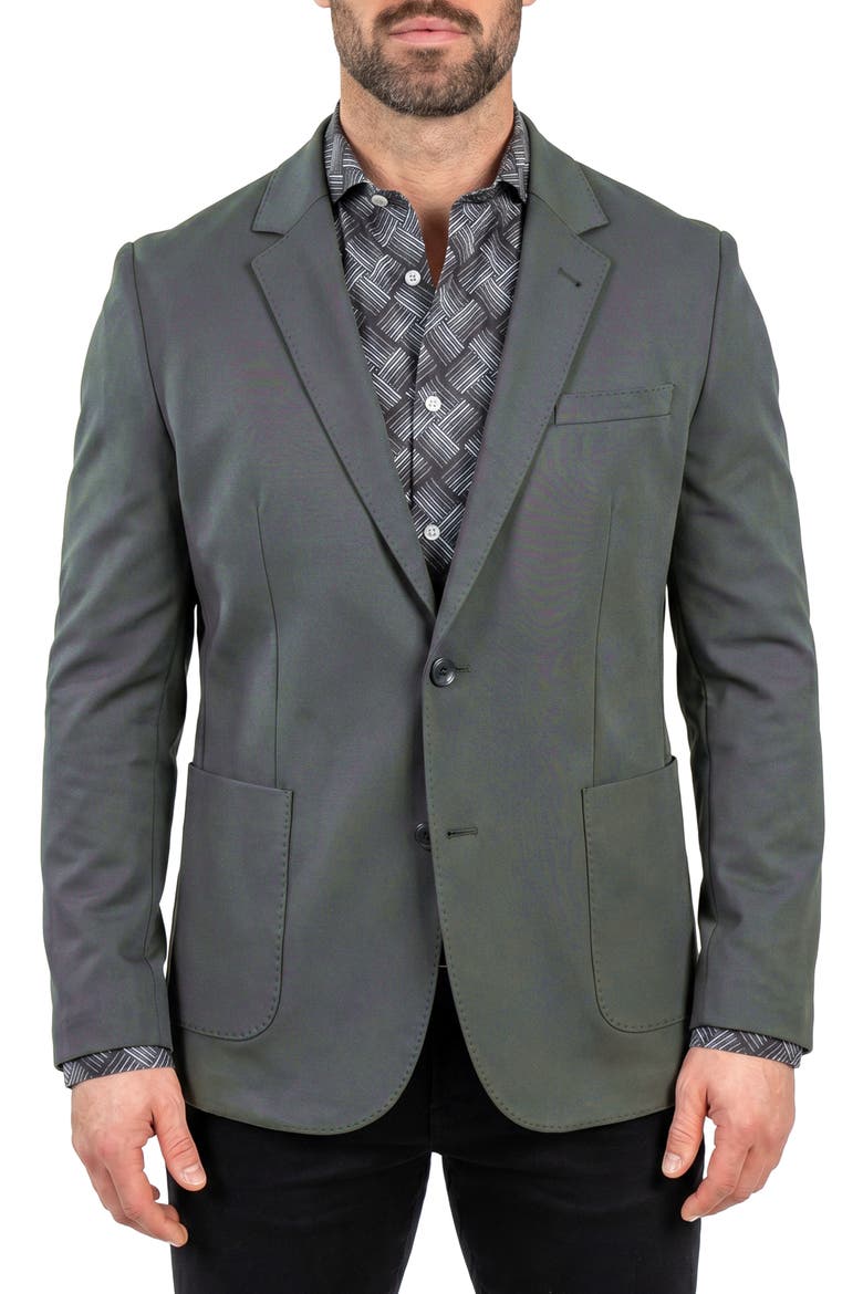 Descartes Unconstructed Sport Coat, Main, color, GREEN