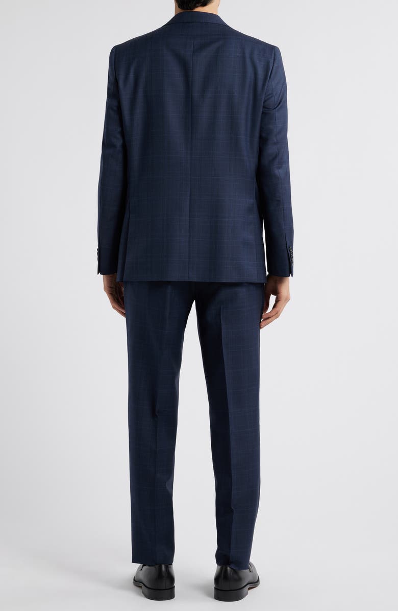 Jack Victor Esprit Check Wool Suit, Alternate, color, Navy