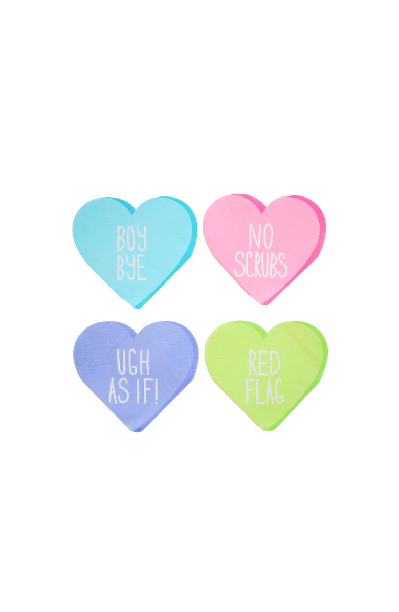 Jollity & Co. Y2K Candy Hearts Cocktail Napkins, Main, color, Assorted Pre-Pack