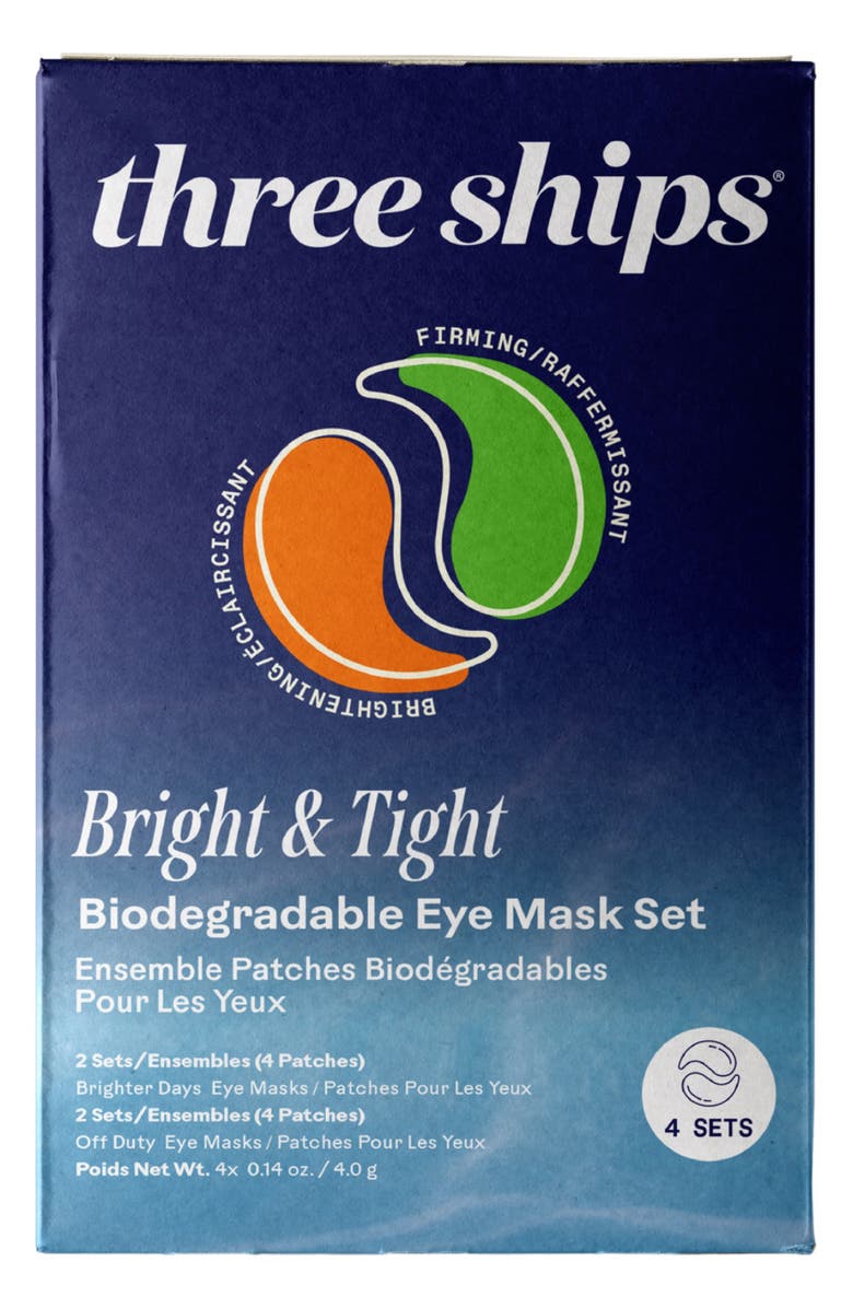 Three Ships Bright Tight Biodegradable Eye Mask Quartet Kit, Alternate, color,