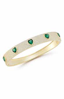 Heart Pave Bangle