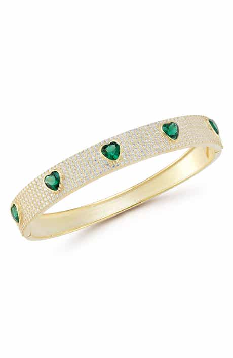 Heart Pave Bangle
