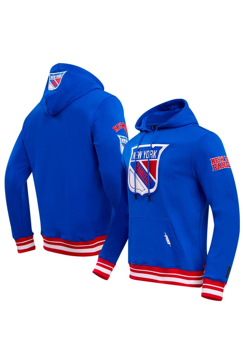 Men's Pro Standard Blue New York Rangers Retro Classic Fleece Pullover Hoodie, Main, color, Blue