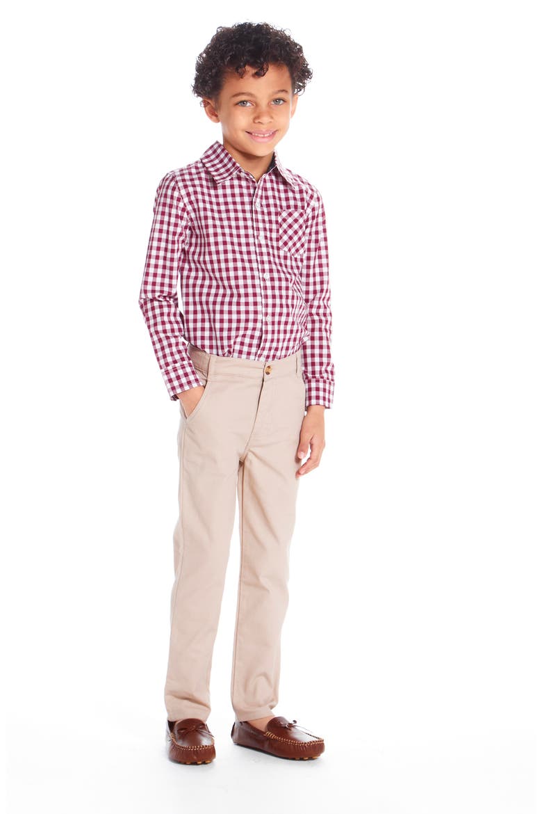 Kids' Stretch Twill Pants, Alternate, color, BEIGE