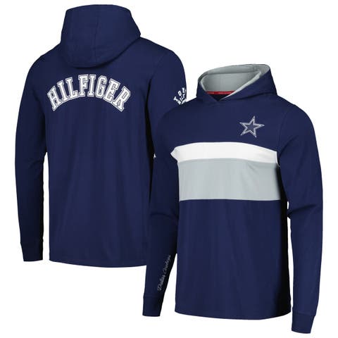 Men
s Tommy Hilfiger  Navy Dallas Cowboys Morgan Long Sleeve Hoodie T-Shirt