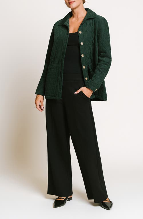 Matty M . Canyon Quilted Corduroy Barn Jacket In Green