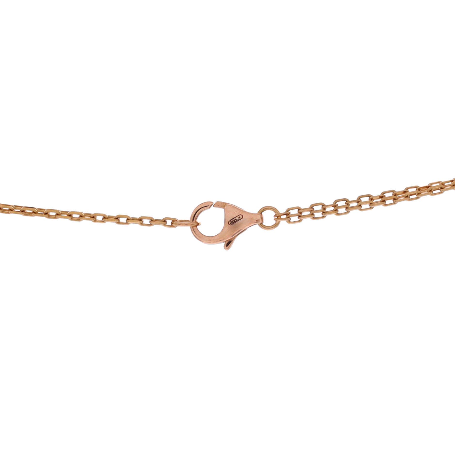 2 Diamonds Love Pendant Necklace 18K Rose Gold and Diamonds, Alternate, color, Metallic Gold